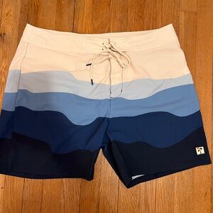 Marine Layer 4 Way Stretch board shorts 36 waist